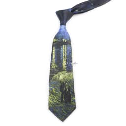 Men's Vintage Imitation Silk Ties 8cm Animal Mathematical Formula Architecture Retro Printing Necktie Party Suit Shirt Accessory