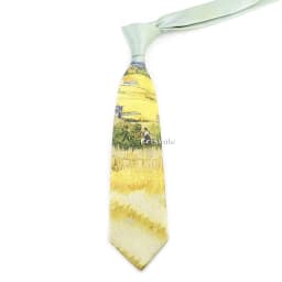 Men's Vintage Imitation Silk Ties 8cm Animal Mathematical Formula Architecture Retro Printing Necktie Party Suit Shirt Accessory