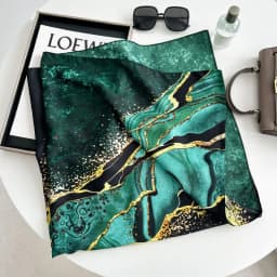 LargeSize Square Scarf, Women'sSummer SunProtection Silk Scarf, Printed Design Summer Pattern,Luxury 90x90cm