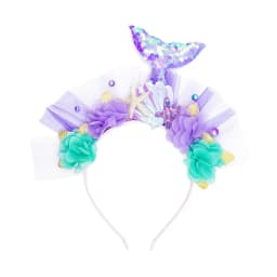 Mermaid Hairband Purple Kids Hair Hoop Sequins Fairy Princess Angel Wand Sticks Children's Dress Up Headdress Accessories