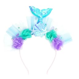 Mermaid Hairband Purple Kids Hair Hoop Sequins Fairy Princess Angel Wand Sticks Children's Dress Up Headdress Accessories