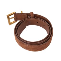 Suede Leather Belt For Man And Lady With Oxford Fabric Strap Genuine Leather Luxury Pin Buckle Blue Belts 100cm