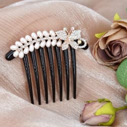 New Women Comb Clip Hairpins Rhinestone Pearl Hairclip Claws Barrettes Hair Combs Hair Maker Bun Hair Accessories Headwear