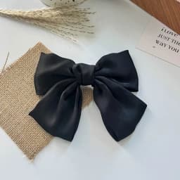 Fashion Large Ribbon Bow Hair Clips For Women Trendy Satin Bowknot Hairpins Cute Ponytail Barrettes Ladies Hair Accessories Gift