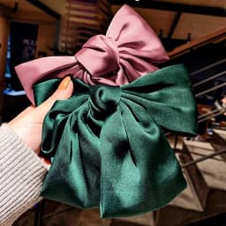 Fashion Large Ribbon Bow Hair Clips For Women Trendy Satin Bowknot Hairpins Cute Ponytail Barrettes Ladies Hair Accessories Gift