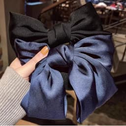Fashion Large Ribbon Bow Hair Clips For Women Trendy Satin Bowknot Hairpins Cute Ponytail Barrettes Ladies Hair Accessories Gift