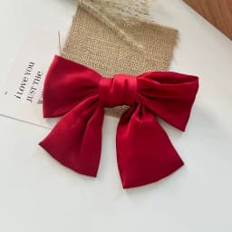Fashion Large Ribbon Bow Hair Clips For Women Trendy Satin Bowknot Hairpins Cute Ponytail Barrettes Ladies Hair Accessories Gift