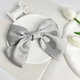 Fashion Large Ribbon Bow Hair Clips For Women Trendy Satin Bowknot Hairpins Cute Ponytail Barrettes Ladies Hair Accessories Gift