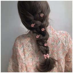 5PCS Pink Girl Cute Series Honey Peach Rose Flower Hair Clip Hair Card Sweet Wind Camellia Lace Bow Headpiece Hair Accessories