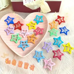 10pcs/set Cute Colorful Star Waterdrop Shape Hair Clips for Girls Children Lovely Hair Decorate Hairpins Kids Hair Accessories