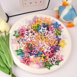10pcs/set Cute Colorful Star Waterdrop Shape Hair Clips for Girls Children Lovely Hair Decorate Hairpins Kids Hair Accessories