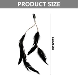 Bohemian Tassels Hair Clip Long Headband for Women Vintage Ethnic Accessory for Festivals and Parties