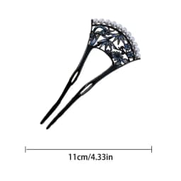 Retro Pearl Fan Hair Stick U-shaped Chinese Style Hanfu U Shape Hairpin Hair Chopstick Hanfu Headwear for Women
