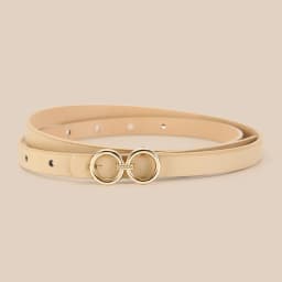 5pcs Belt Women Fashion PU Leather Thin Belts with Alloy Buckles in Solid Color Simple Pin Buckle Thin Belt For Jeans Dresses