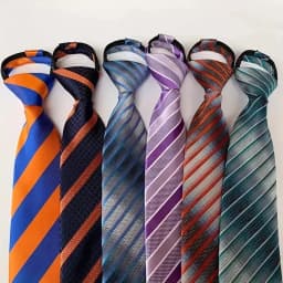 Hot Sell Style 8CM Zipper Tie Men Bridegroom Wedding Stripes Necktie Lazy Pre-tied Ties Striped Zipper Necktie For Men Women