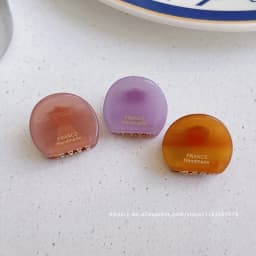 Cute little bear ear clip~Korea France simple round hair clip, small bangs clip, side clip