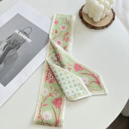 New Long Bag Scarf Women Hair Band Lady Accessories Print Skinny Scarves Headband Satin Ribbon Neck Tie Decorative Bag Scarves