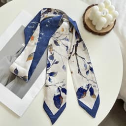 New Long Bag Scarf Women Hair Band Lady Accessories Print Skinny Scarves Headband Satin Ribbon Neck Tie Decorative Bag Scarves