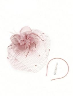1PCS Fascinators Hats 20s 50s Hat Pillbox Hat Tea Party Headwear With Veil For Girls And Women