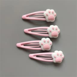 Y2K Cartoon Cat Paw Hair Clip Headwear - Stylish Travel Hairpins & Headdress Hairclip for Girls Fashionable Hair Accessories