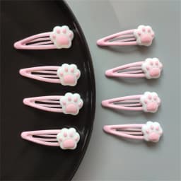 Y2K Cartoon Cat Paw Hair Clip Headwear - Stylish Travel Hairpins & Headdress Hairclip for Girls Fashionable Hair Accessories