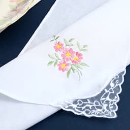 12 Pack of Women's Elegant Lace Embroidered Handkerchiefs, Pure Cotton Handkerchiefs, Thin and Soft, Wedding Season Bridal Souvenirs, Mother's Day Gifts