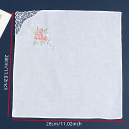 12 Pack of Women's Elegant Lace Embroidered Handkerchiefs, Pure Cotton Handkerchiefs, Thin and Soft, Wedding Season Bridal Souvenirs, Mother's Day Gifts