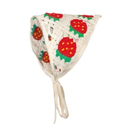 Korean Sweet Cute Handmade Crochet Hollow Triangle Headband Towel Women Spring and Summer Travel Literary Photo Hair Scarf