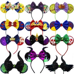 Disney Snow White and the Seven Dwarfs Ear Headband for Adults Evil Queen Hairbands Women Headwear Girls Party Hair Accessories