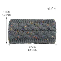 New Plush Headband Winter Warm Wide Elastic Hair Band Solid Wide Turban Ear Warmer Hairband Soft DIY Hair Accessories Headwear