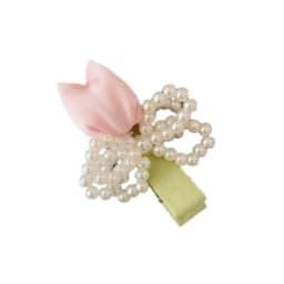 Gentle Diary~ Tulip Pearl Hairpin Fairy Mori Fairy Beauty Premium Sense Niche Bangs Side Headdress Hairpin