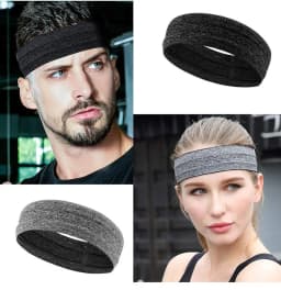 Fashion Summer Sports Headband For Men Non-slip Silicone Sweat Absorbing Headband Women Yoga Fitness Running Hair Accessories