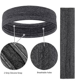 Fashion Summer Sports Headband For Men Non-slip Silicone Sweat Absorbing Headband Women Yoga Fitness Running Hair Accessories