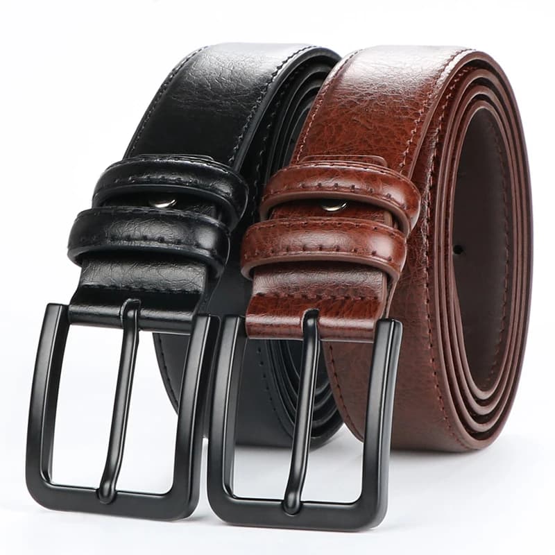 Men's Leather Pin Buckle Casual Retro Leather Belt Youth Jeans Belt, Father's Day Gift