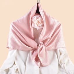 Luxury Floral Print Silk Square Scarf Women Soft Satin Kerchief Neckerchief Head Hijab Lady Headband Foulard Bag Ribbo 90x90cm