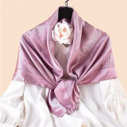 Luxury Floral Print Silk Square Scarf Women Soft Satin Kerchief Neckerchief Head Hijab Lady Headband Foulard Bag Ribbo 90x90cm