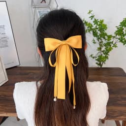 Fashion Ladies Fabric Sweet Ribbon Hair Bow Hairpin for Women Girls Hair clips Black Red Bow Top Clip Female Hair Accessories
