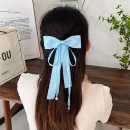Fashion Ladies Fabric Sweet Ribbon Hair Bow Hairpin for Women Girls Hair clips Black Red Bow Top Clip Female Hair Accessories