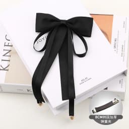 Fashion Ladies Fabric Sweet Ribbon Hair Bow Hairpin for Women Girls Hair clips Black Red Bow Top Clip Female Hair Accessories