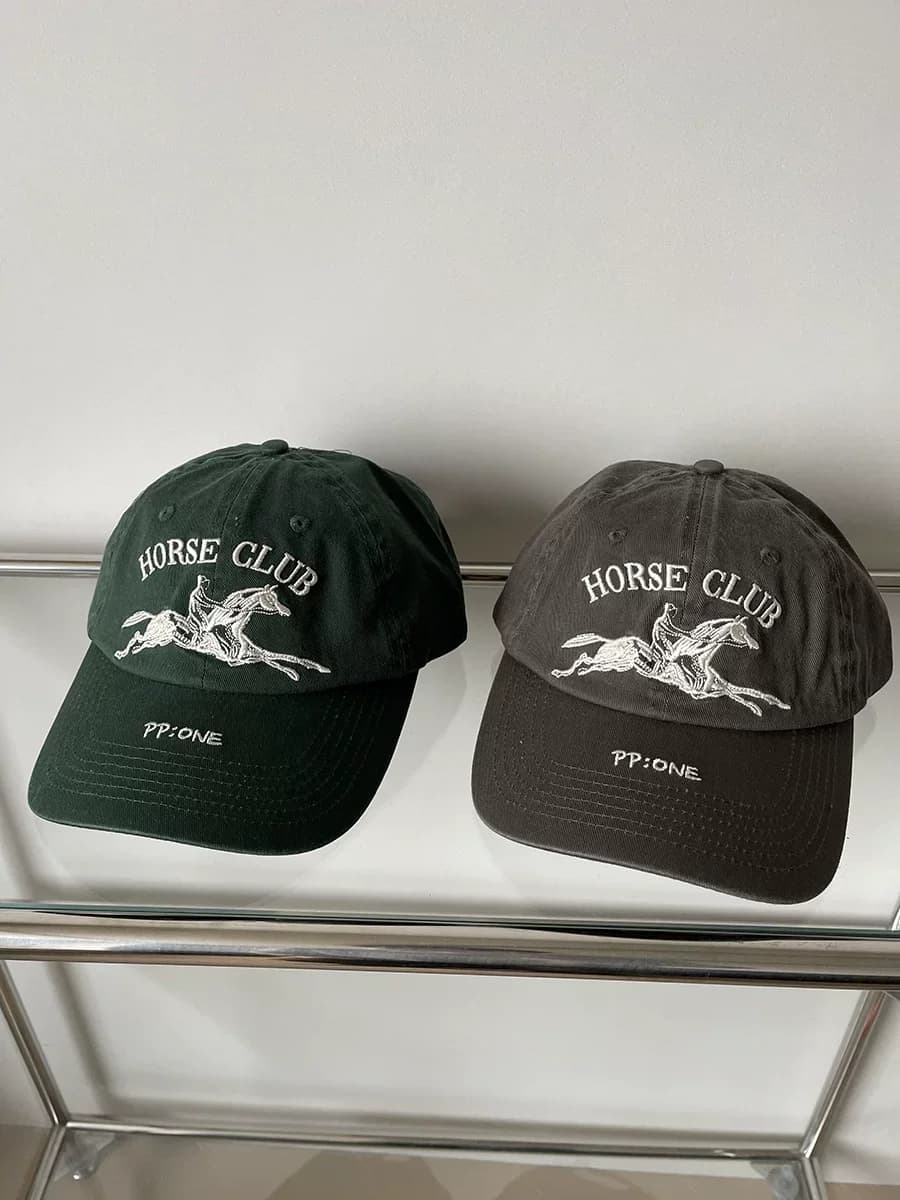 Flat-brimmed baseball cap men's embroidery retro soft-top street cap women