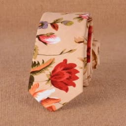 Men's Slim Cotton Linen 5cm Necktie Casual Tropical Skinny Designer Animal Narrow Vintage Floral Ties Wedding Accessories Gift