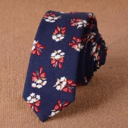 Men's Slim Cotton Linen 5cm Necktie Casual Tropical Skinny Designer Animal Narrow Vintage Floral Ties Wedding Accessories Gift