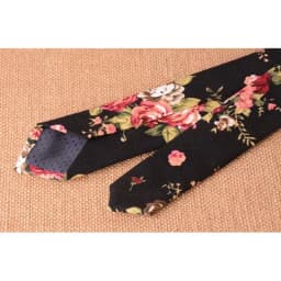 Men's Slim Cotton Linen 5cm Necktie Casual Tropical Skinny Designer Animal Narrow Vintage Floral Ties Wedding Accessories Gift