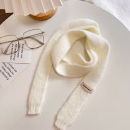 Knitted Scarves Korean Style Thin Scarf Fashionable Plush Long Solid Scarf Women's Imitation Mink Fur Y2K Girl Scarf for Warm