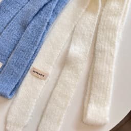 Knitted Scarves Korean Style Thin Scarf Fashionable Plush Long Solid Scarf Women's Imitation Mink Fur Y2K Girl Scarf for Warm