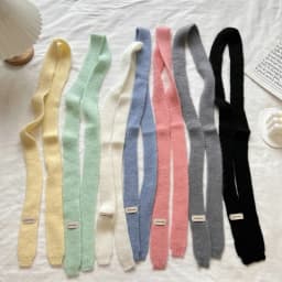 Knitted Scarves Korean Style Thin Scarf Fashionable Plush Long Solid Scarf Women's Imitation Mink Fur Y2K Girl Scarf for Warm