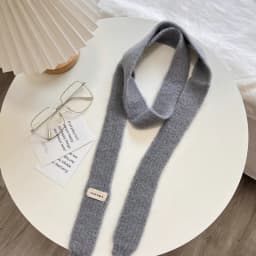Knitted Scarves Korean Style Thin Scarf Fashionable Plush Long Solid Scarf Women's Imitation Mink Fur Y2K Girl Scarf for Warm