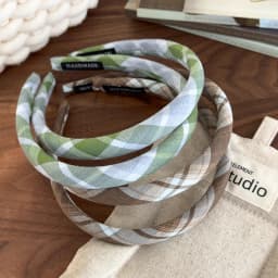 Headbands for Women Japanese Fashion Vintage Plaid Hair Hoop Hairbands Sweet Girl Hair Accessories Hair Bands Headdress Headwear