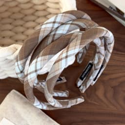Headbands for Women Japanese Fashion Vintage Plaid Hair Hoop Hairbands Sweet Girl Hair Accessories Hair Bands Headdress Headwear