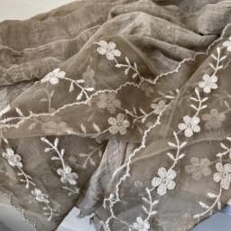 Cotton Linen Lace Splicing Scarf Lady Breathable Super Fairy Tulle Towel Literary Embroidery New Spring and Summer